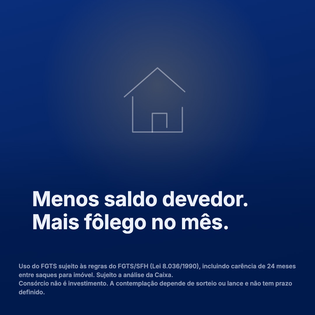 FGTS parado vs FGTS trabalhando — consórcio Porto Seguro